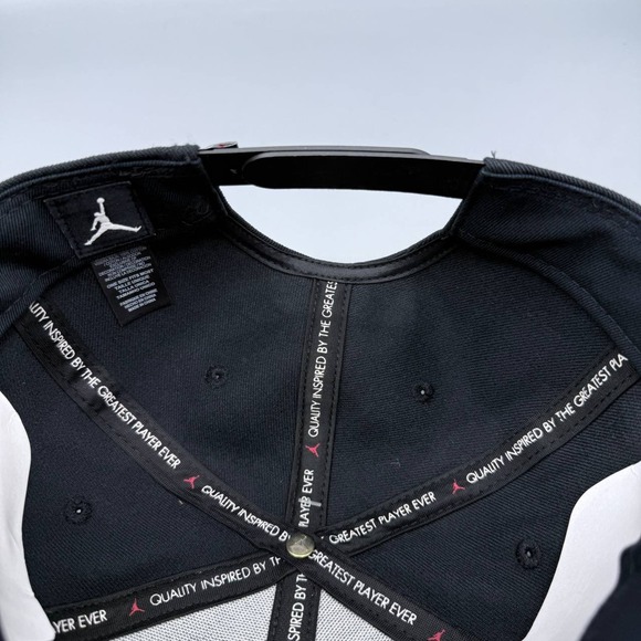 Air Jordan Hat Men Black Embroidered Logo Tinker Jumpman Snap Back Cap New - Picture 6 of 8